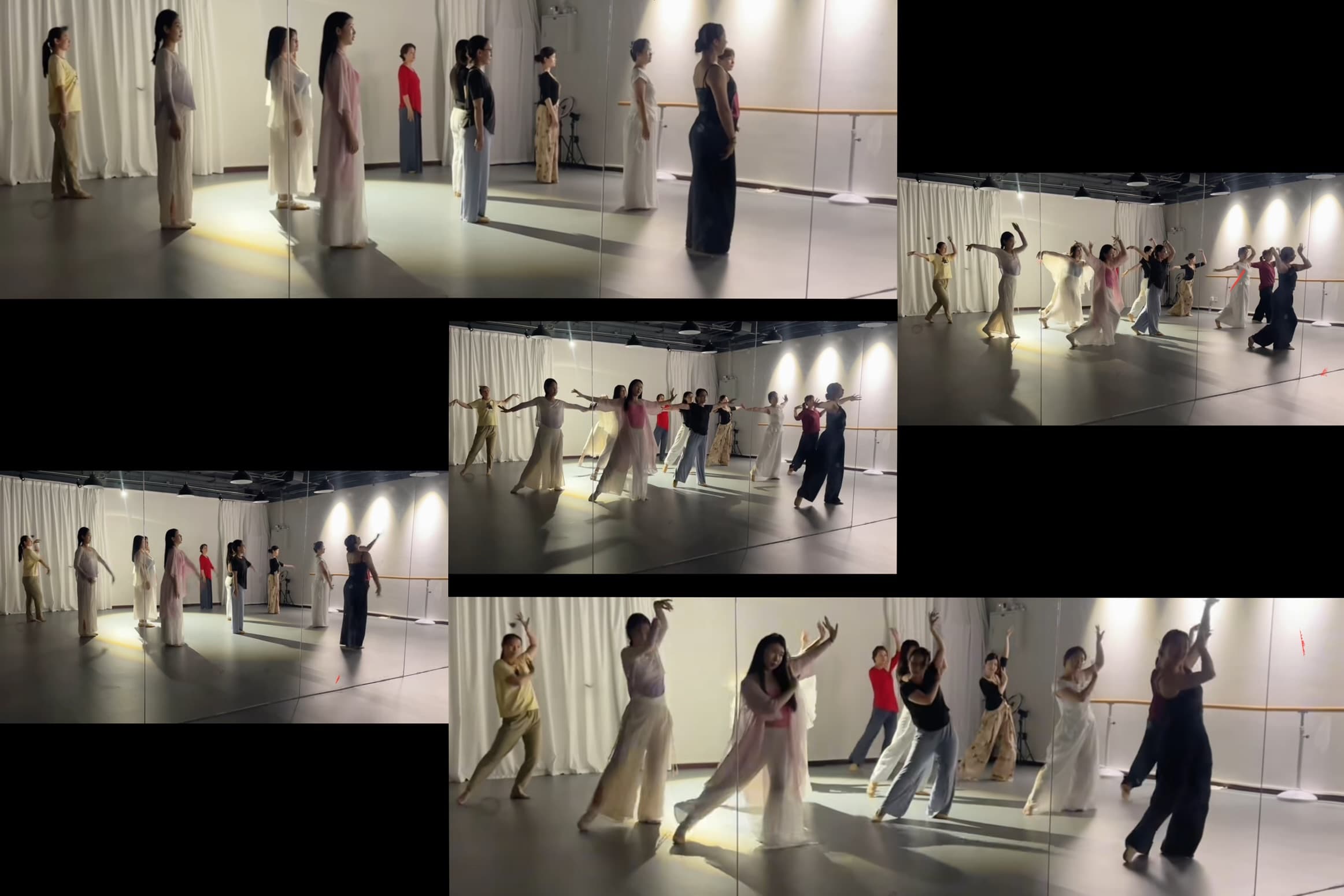 Ella Wang lyrical jazz rehearsal collage
